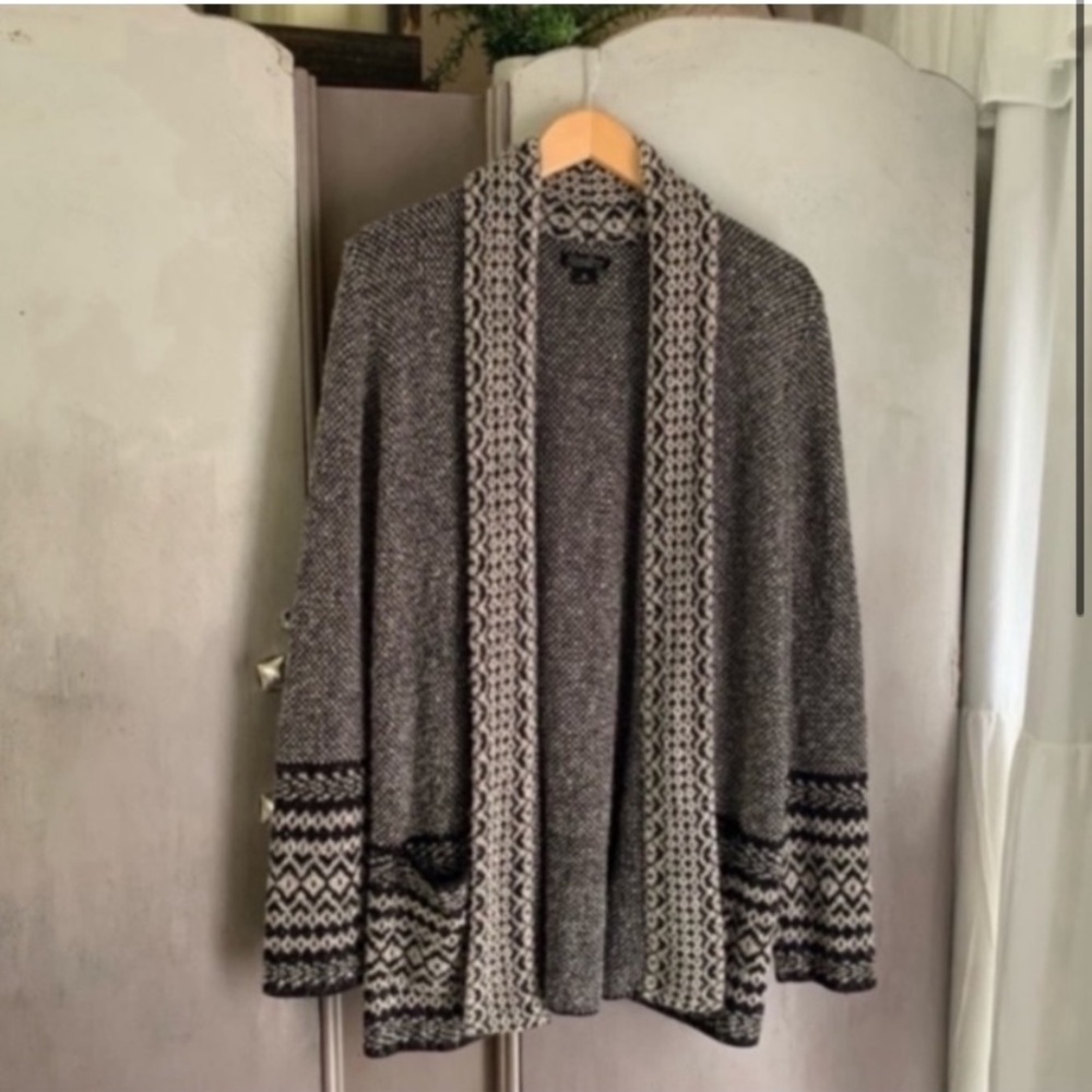 Lucky Brand Cardigan Sweater Open Front
